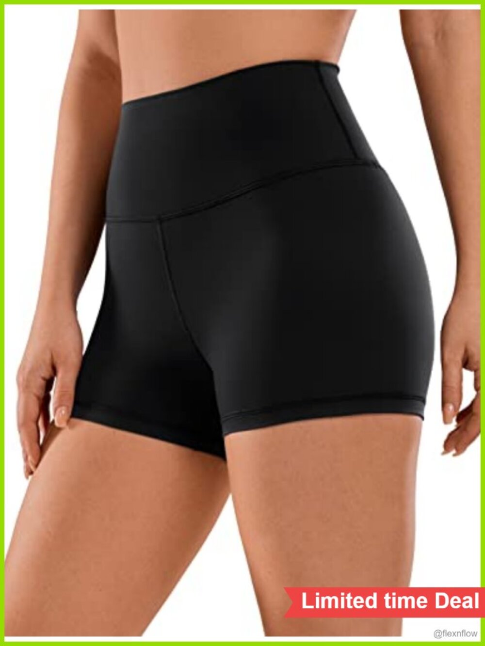 High Rise Biker Shorts 3in Tummy Control Yoga Pilates Athletic